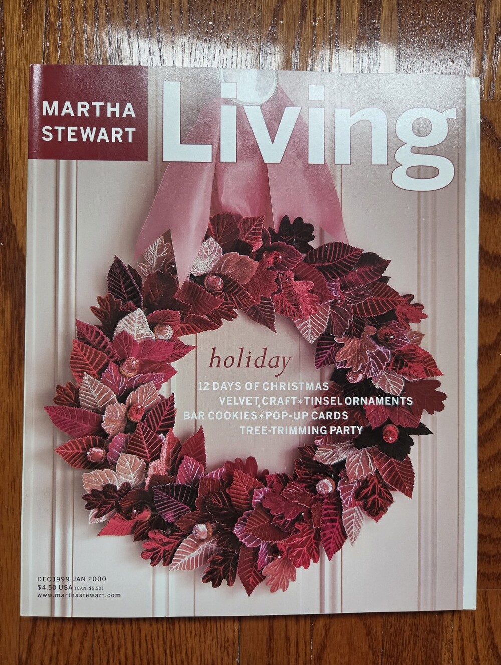 Martha Stewart Living Magazine, December/January 1999/2000.